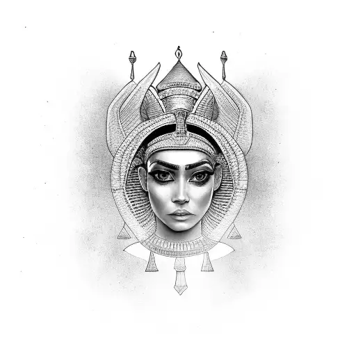 Egyptian Queen With The Eye