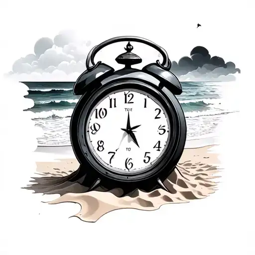 Beach Sand Clock