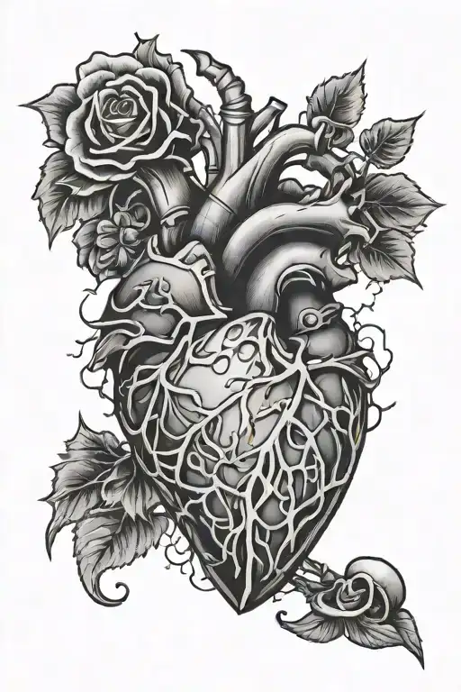 Broken Hart Tattoo For Man