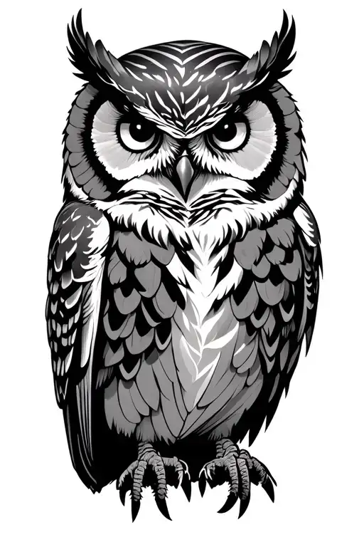 Spiritual Owl Perched