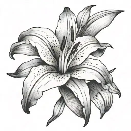 No Shading Lily Flower
