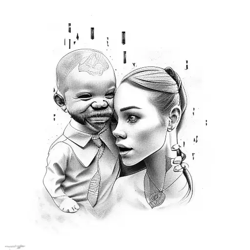 Tattoo Of A Loving Father Of Three Daughters