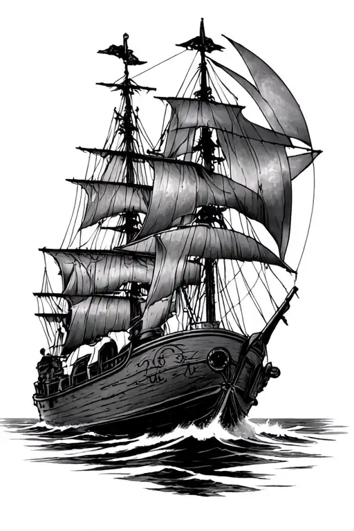 Father Time On A Boat