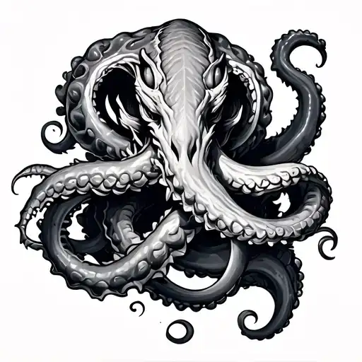 Kraken Wrapped Around Arm