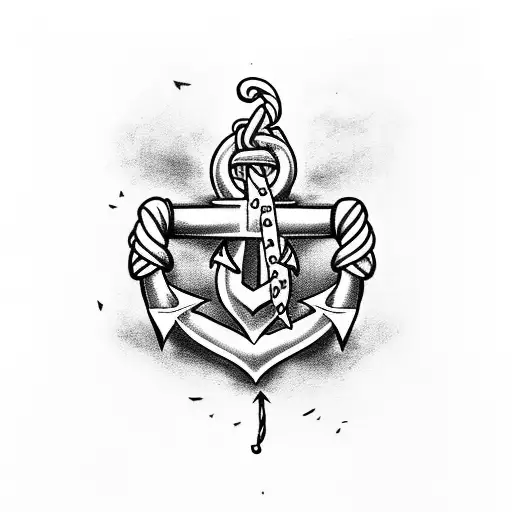 Book Tied Into An Anchor