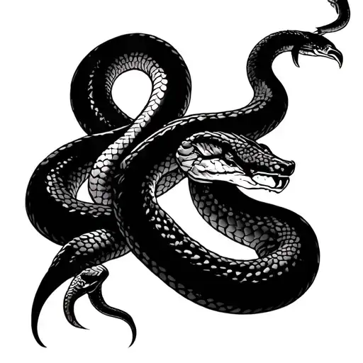 Hercules And Snake Wrapped