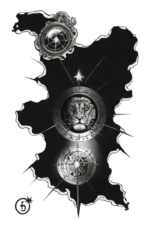 Lion Eye Compass
