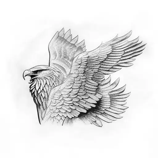 American Eagle With Wings Out Holding 1911'S In Both Claws With The Statue Of Liberty In The Back