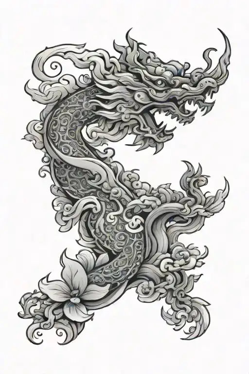 Asian Traditional Manuscrit Drawing Style