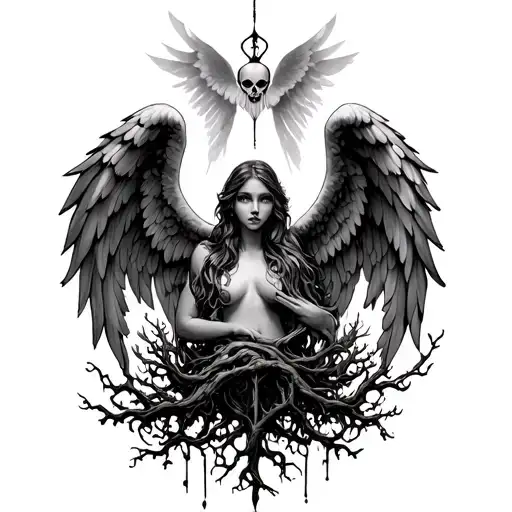 Poison Tree With Icarus In The Background Angel Wings