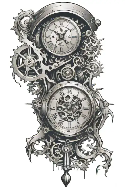 Bio Mechanical Clock Melting