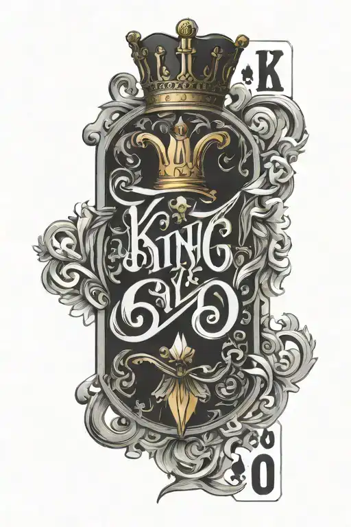 King 810 Logo Playing Card