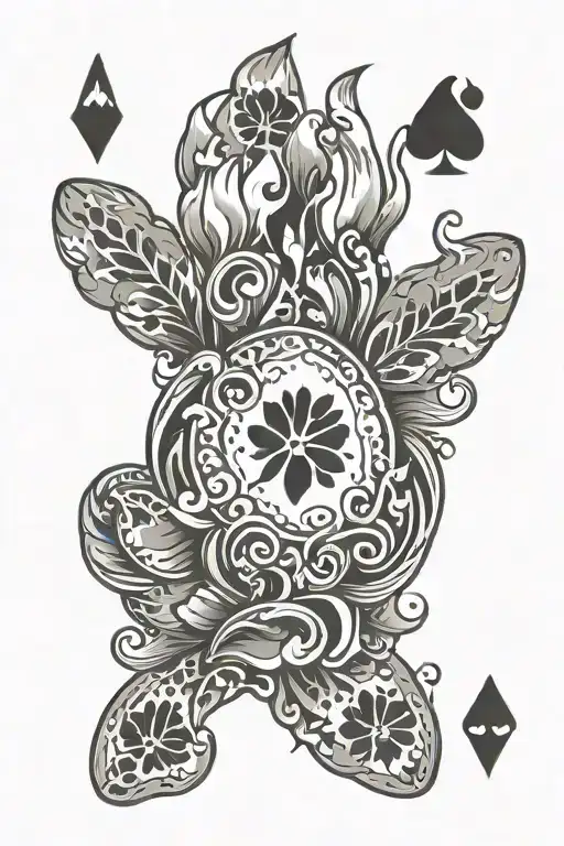 Paw Print Playing Card Western