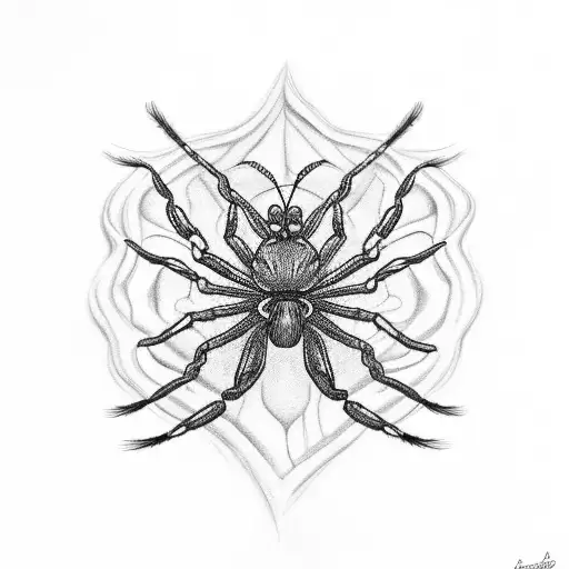 Lily Spider And Butterfly