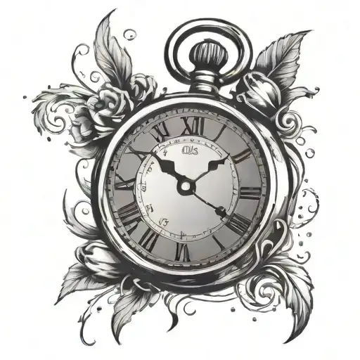 Clock With A Stopwatch