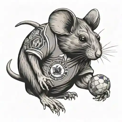 Mouse In Millwall Football Shirt
