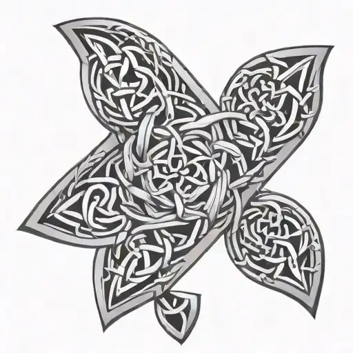Math Symbols Morphing Into Intricate Celtic Knotwork