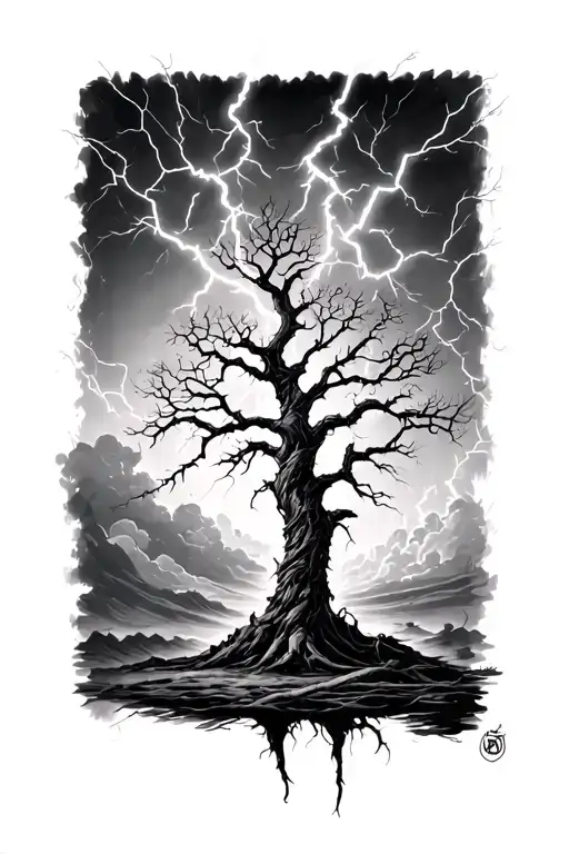 Lightning Strike A Tree