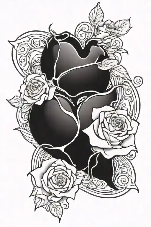 A Heart And A Rose Intertwined