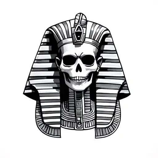 Scary Skeleton Egyptian Pharaoh