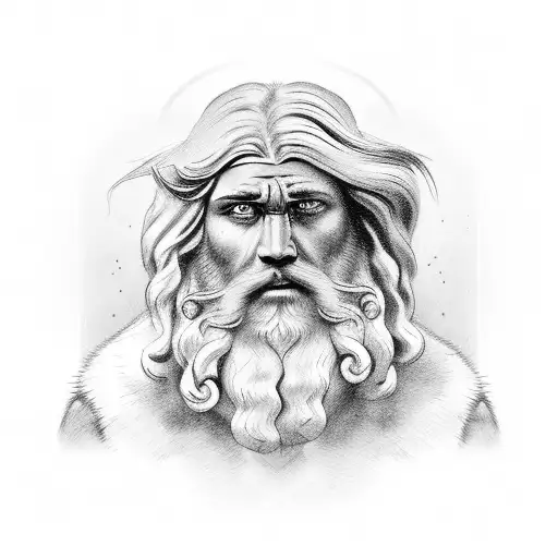 Portrait Of Samson From The Bible