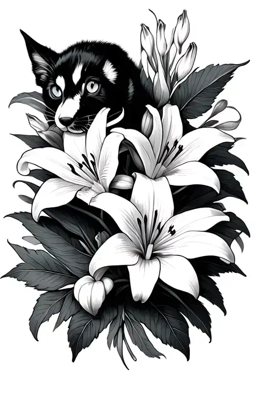 Lilies And Paws