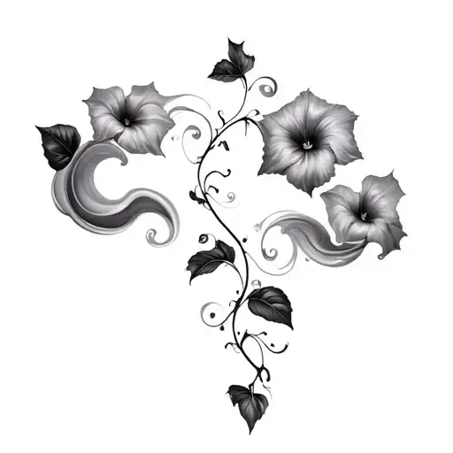 Coverup Clouds And Smoke Swirling Morning Glory Vine