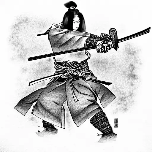 Samurai With Katana