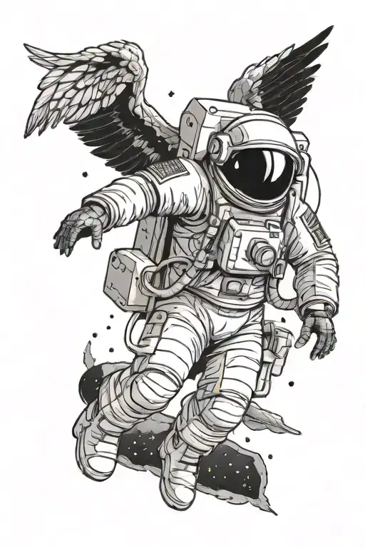 Icarus Astronaut Deep Space
