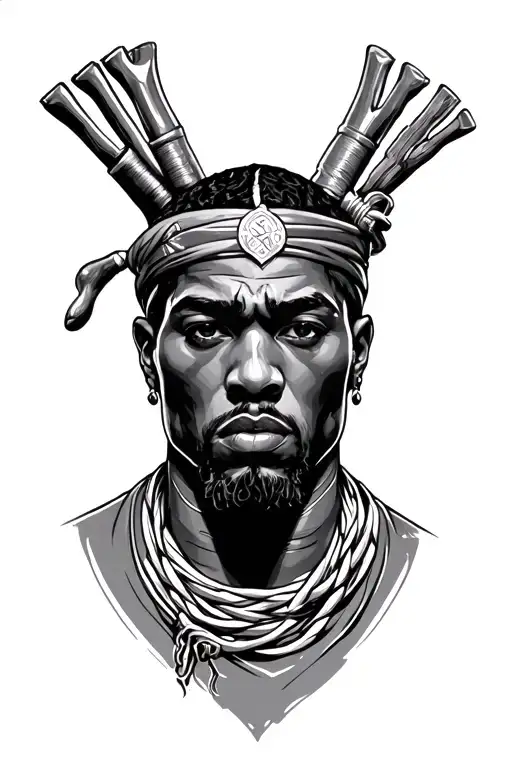 Black Male Slave Head