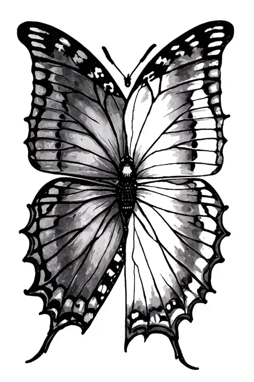 Half Butterfly Half Spider