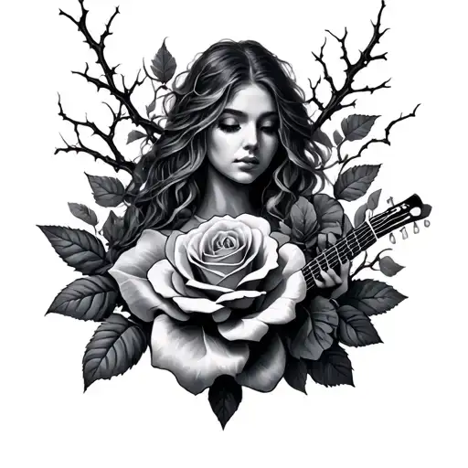 Music With Thorns And Roses Growing