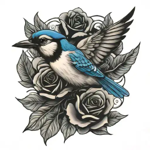 Flying Blue Jay Rose