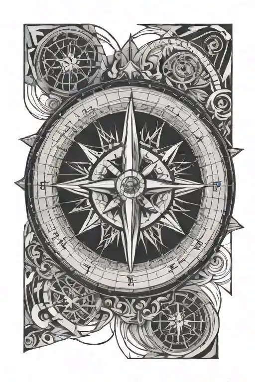 Geometric Compass Time Jesus