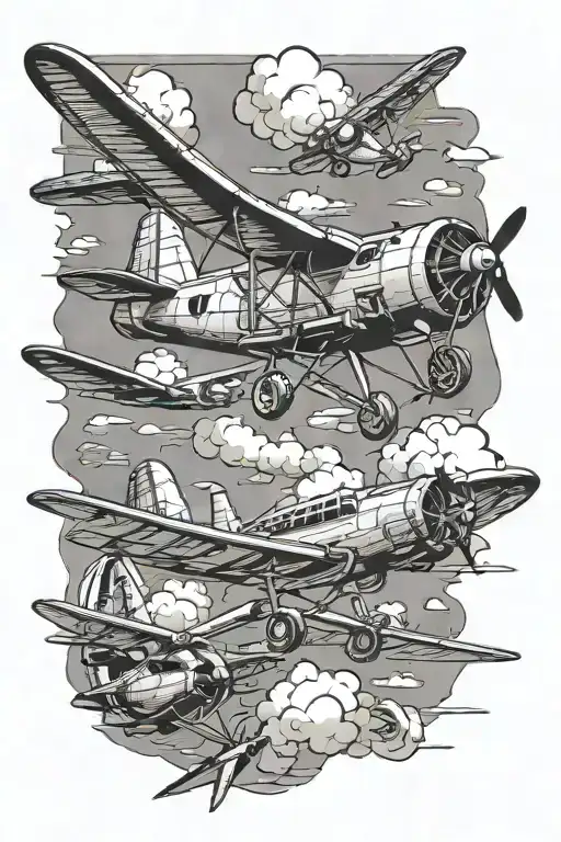 Classic Airplane Flying