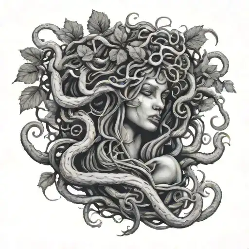 Medusa And Trees Growing
