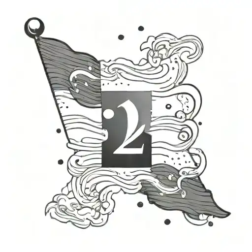 Italian Flag With The Word Showers And Number 21