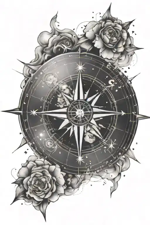 World Leo Constellation Compass Rose