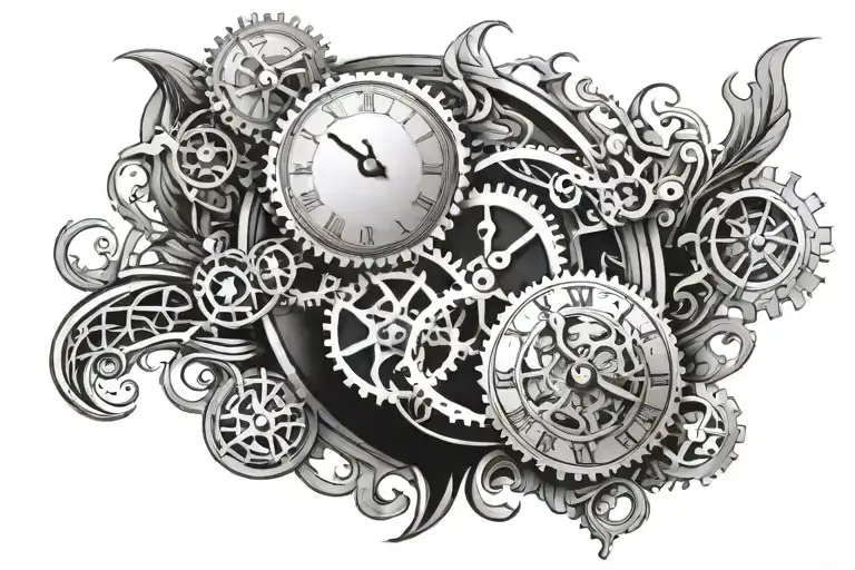 Bio Mechanical Clock Face