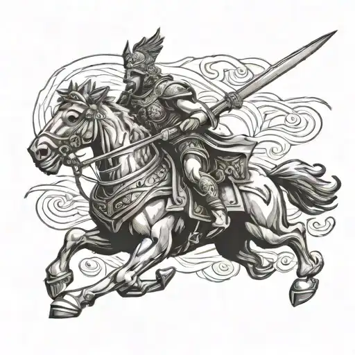 Warrior Driving A Chariot