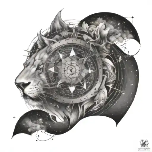 World Leo Constellation Compass Rose