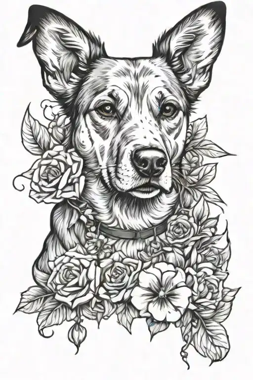 Flowers With Dog