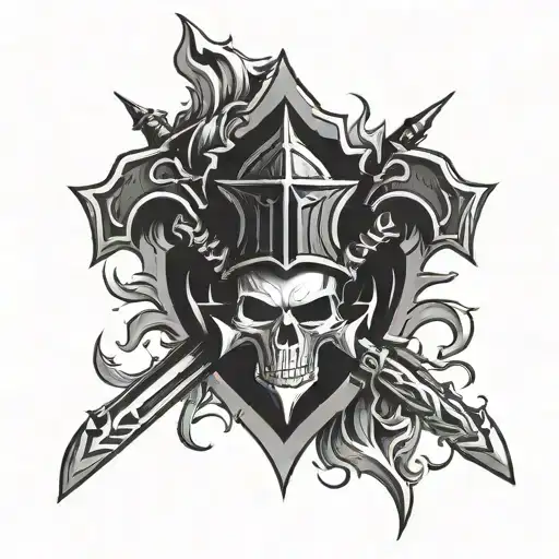 Black Templars Logo 40K Universe Inside