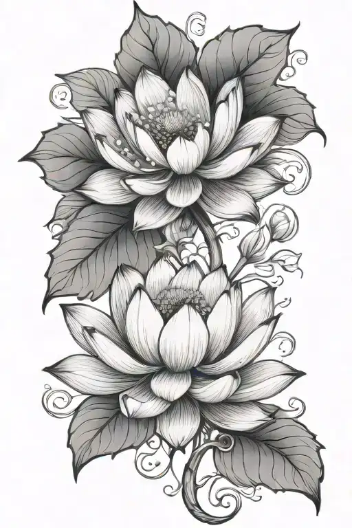 Lotus Flower With Irish Tree Of Life
