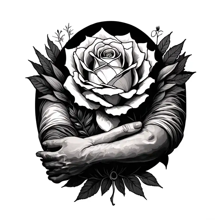 Divine Texted On Arm