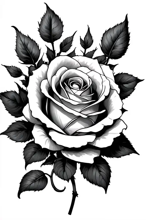 Guizz Avec Une Rose Intertwined