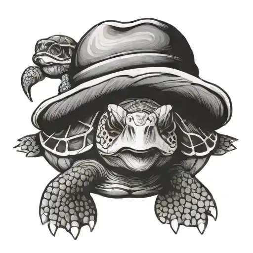 Turtle With Hat