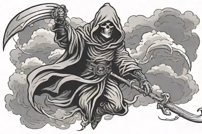 Grim Reaper Clouds Storm Clouds