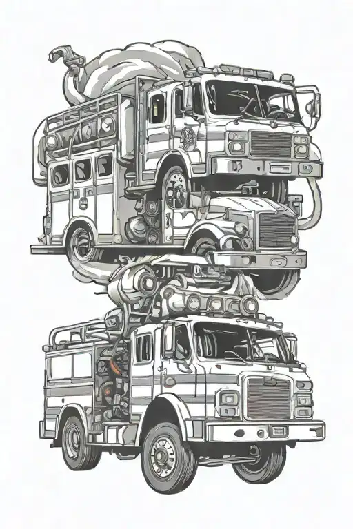 Fire Truck And Mail Truck