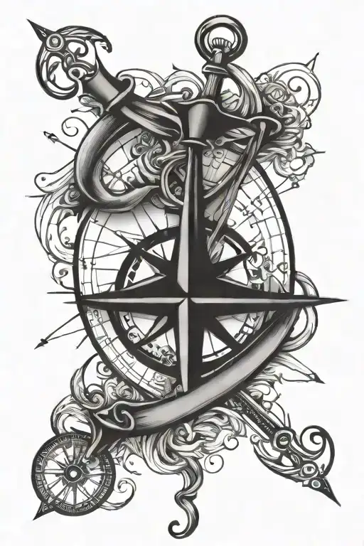 Compass Sparrow Anchor